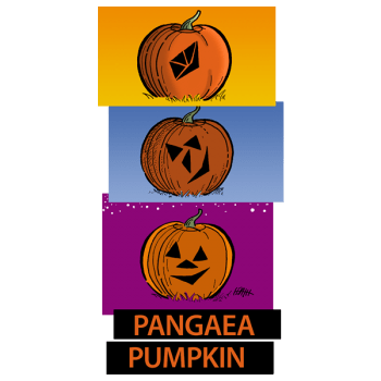 Jack-o-lantern with continental drift